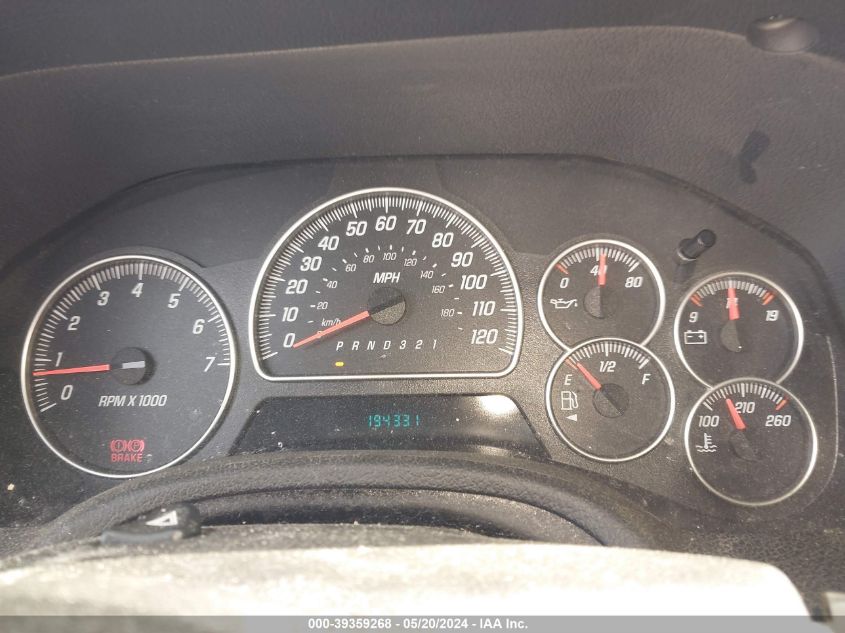 2007 GMC Envoy Sle VIN: 1GKDS13S772192602 Lot: 39359268