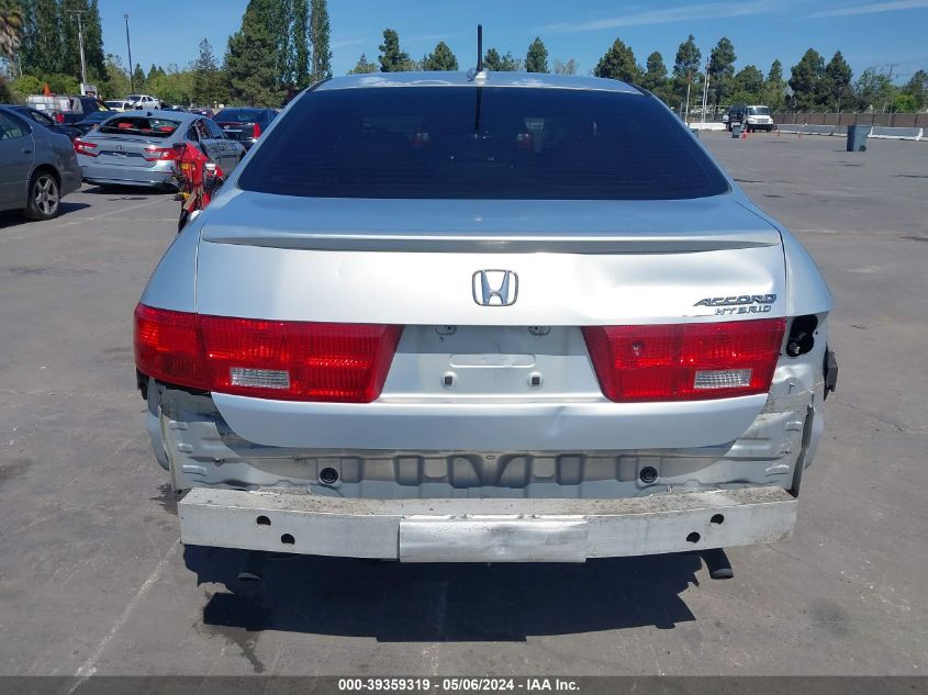 2005 Honda Accord Hybrid Ima VIN: JHMCN36485C004389 Lot: 39359319