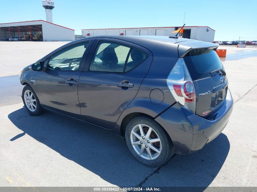 2013 Toyota Prius C Three VIN: JTDKDTB36D1541382 Lot: 39359422