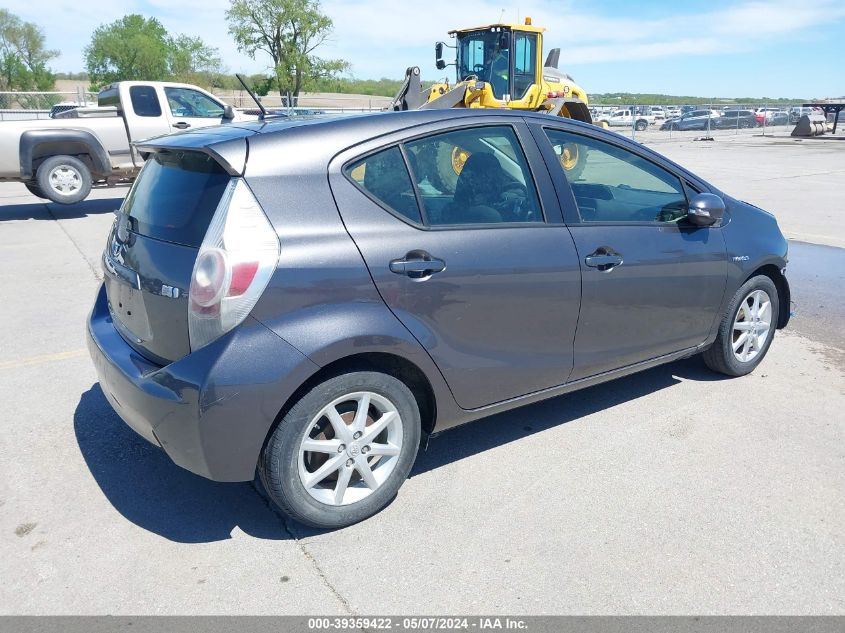 2013 Toyota Prius C Three VIN: JTDKDTB36D1541382 Lot: 39359422