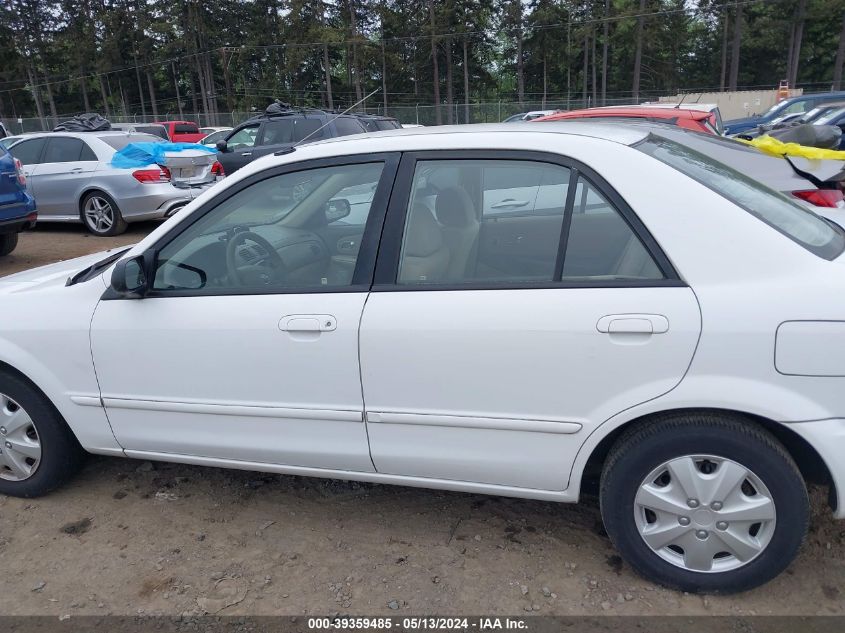 2001 Mazda Protege Dx/Lx VIN: JM1BJ222510468047 Lot: 39359485