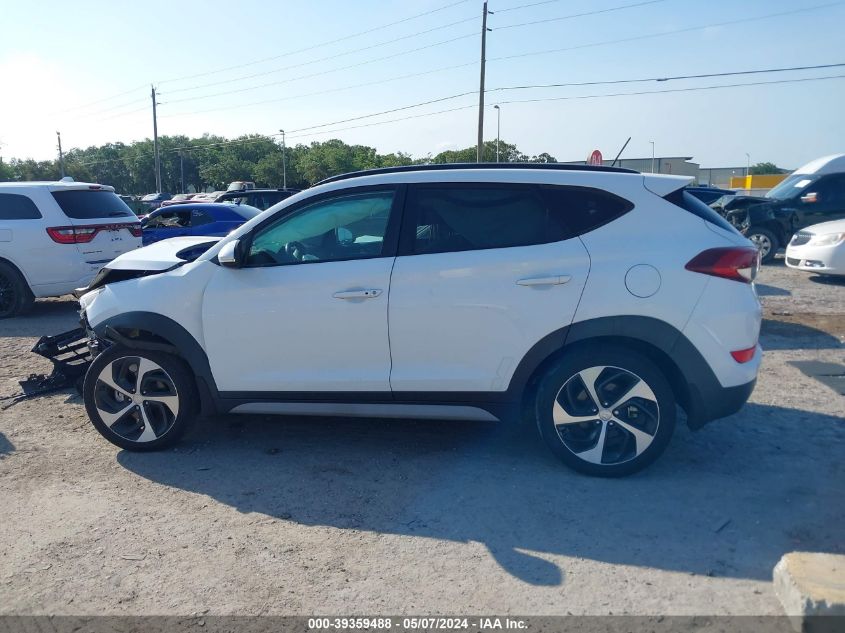 2017 Hyundai Tucson Value VIN: KM8J33A2XHU558614 Lot: 39359488