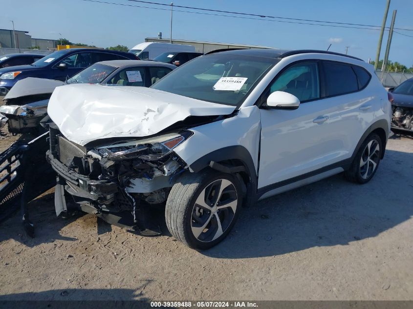 2017 Hyundai Tucson Value VIN: KM8J33A2XHU558614 Lot: 39359488