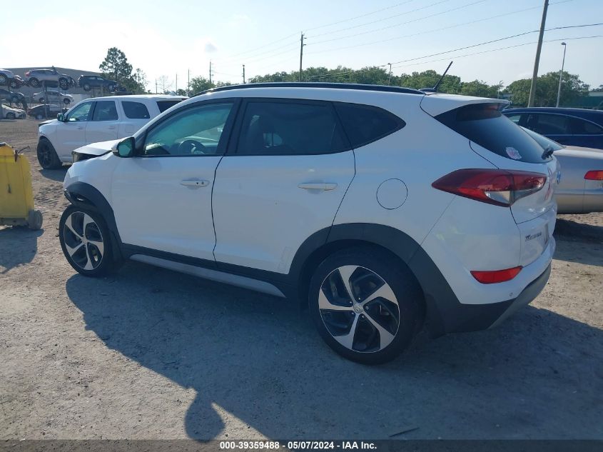 2017 Hyundai Tucson Value VIN: KM8J33A2XHU558614 Lot: 39359488