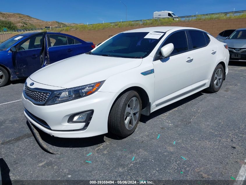 2014 Kia Optima Hybrid Lx VIN: KNAGM4AD1E5071307 Lot: 39359494