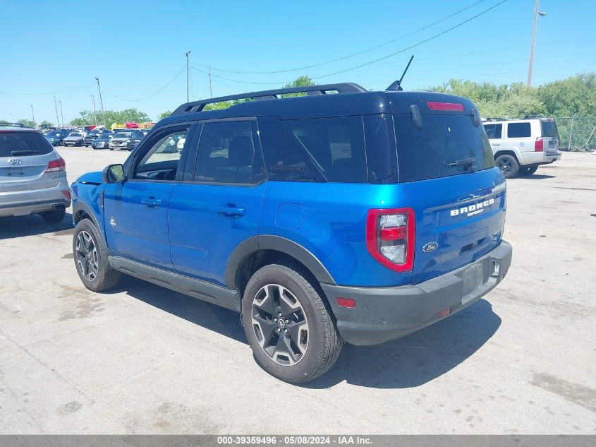 2022 Ford Bronco Sport Outer Banks VIN: 3FMCR9C66NRD99104 Lot: 39359496