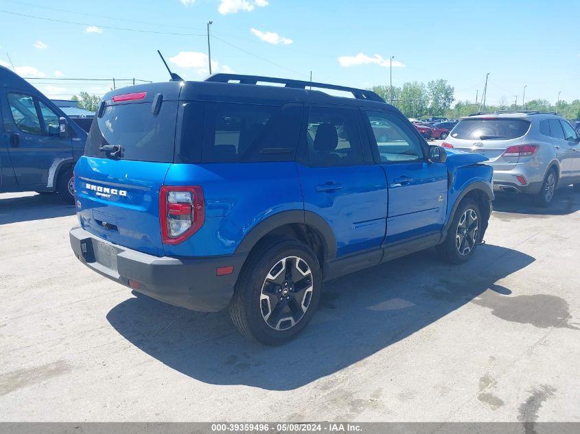 2022 Ford Bronco Sport Outer Banks VIN: 3FMCR9C66NRD99104 Lot: 39359496