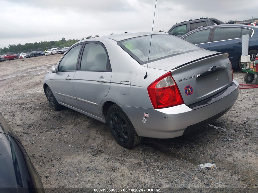 2004 Kia Spectra Ex/Lx VIN: KNAFE121245042442 Lot: 39359533