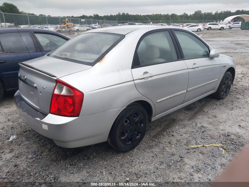2004 Kia Spectra Ex/Lx VIN: KNAFE121245042442 Lot: 39359533