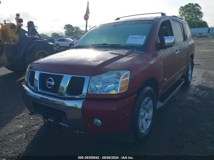 2005 Nissan Armada Le VIN: 5N1AA08B15N704172 Lot: 39359542