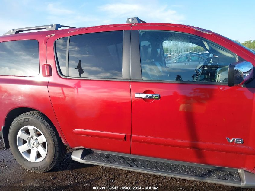 2005 Nissan Armada Le VIN: 5N1AA08B15N704172 Lot: 39359542