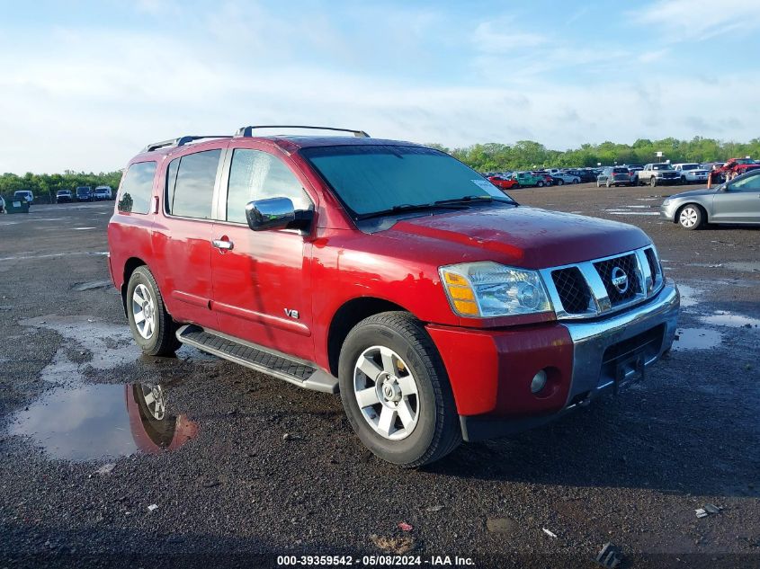 2005 Nissan Armada Le VIN: 5N1AA08B15N704172 Lot: 39359542