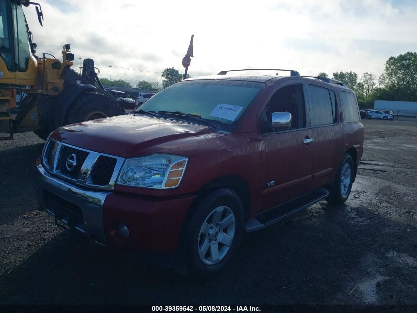 2005 Nissan Armada Le VIN: 5N1AA08B15N704172 Lot: 39359542