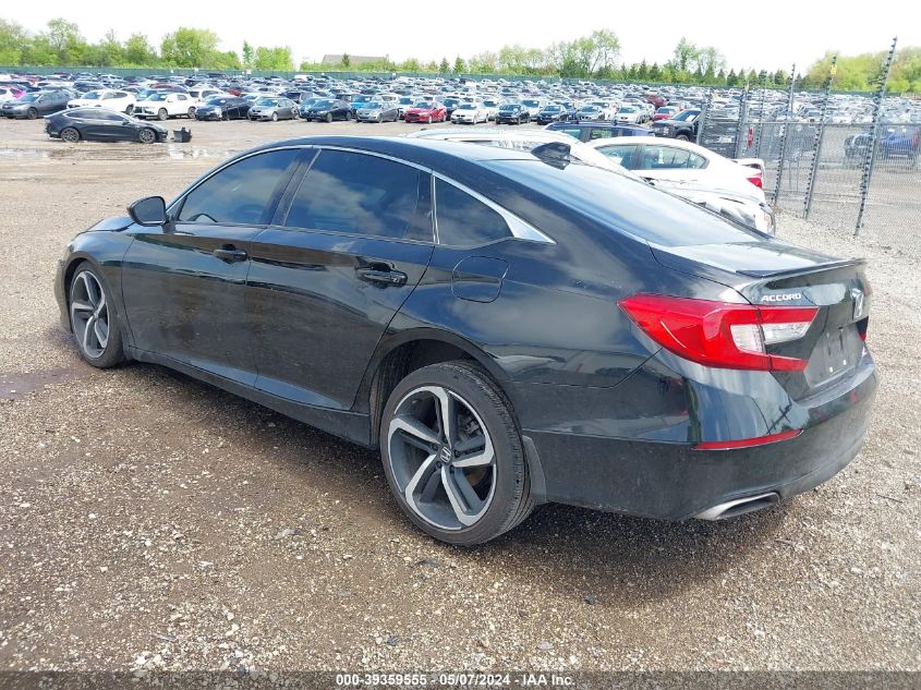 2021 Honda Accord Sport VIN: 1HGCV1F35MA110050 Lot: 39359555