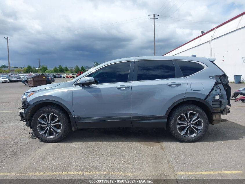 2022 Honda Cr-V Awd Ex-L VIN: 2HKRW2H82NH607216 Lot: 39359612