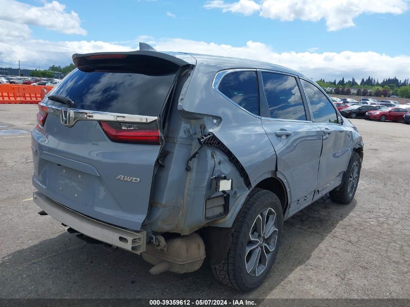 2022 Honda Cr-V Awd Ex-L VIN: 2HKRW2H82NH607216 Lot: 39359612