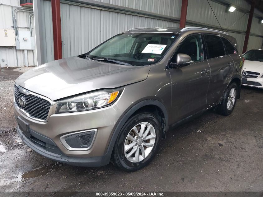 2016 Kia Sorento 2.4L Lx VIN: 5XYPG4A38GG076015 Lot: 39359623