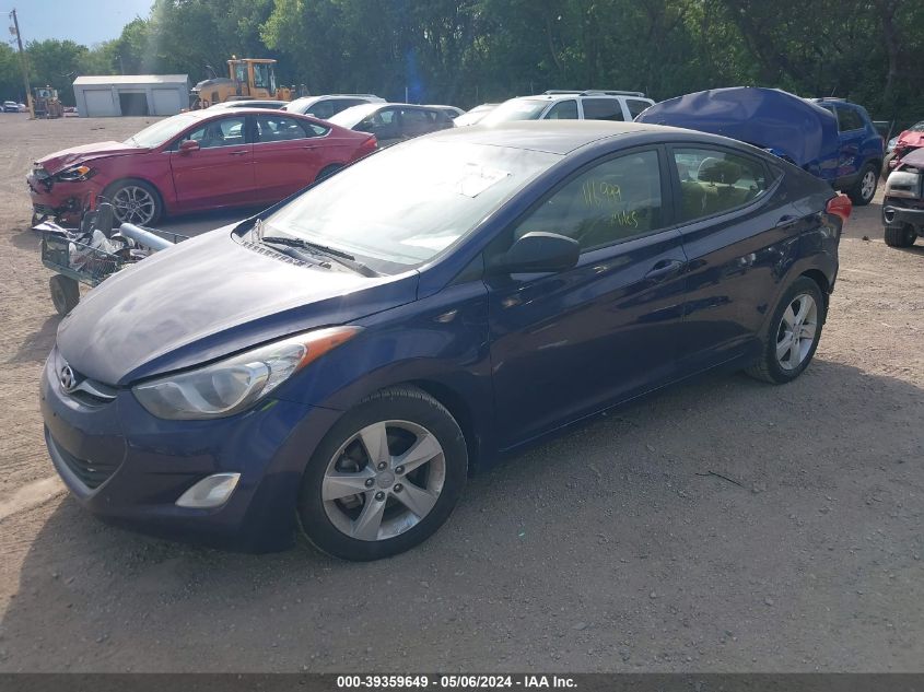 2013 Hyundai Elantra Gls VIN: 5NPDH4AE3DH311071 Lot: 39359649