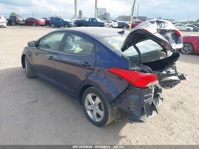 2013 Hyundai Elantra Gls VIN: 5NPDH4AE3DH311071 Lot: 39359649