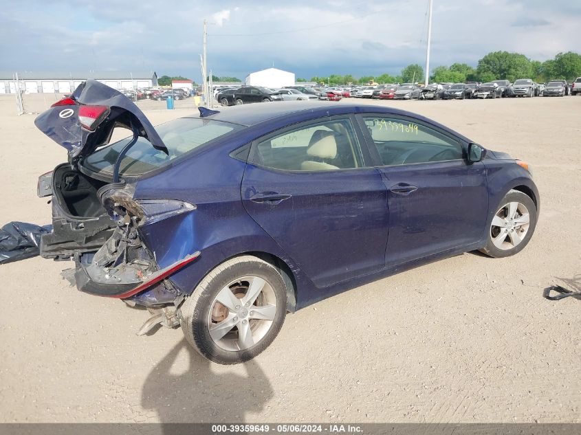 2013 Hyundai Elantra Gls VIN: 5NPDH4AE3DH311071 Lot: 39359649