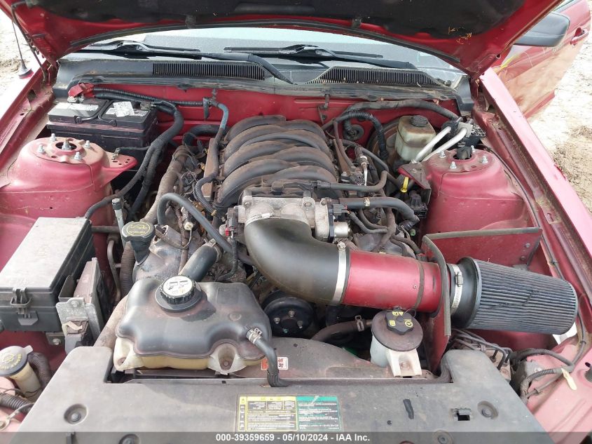 2006 Ford Mustang Gt VIN: 1ZVFT82H765262982 Lot: 39359659