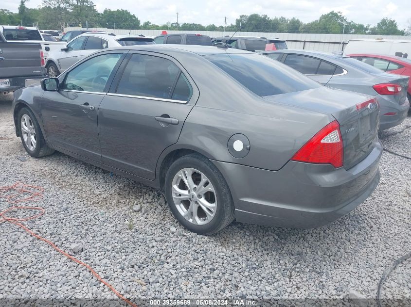 2012 Ford Fusion Se VIN: 3FAHP0HA2CR206801 Lot: 39359689