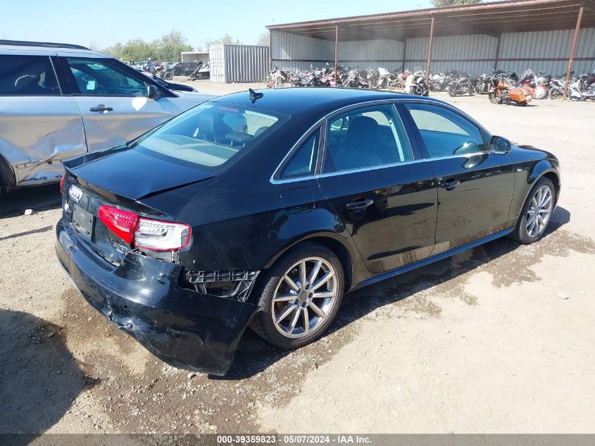 2014 Audi A4 2.0T Premium VIN: WAUFFAFL4EN012143 Lot: 39359823