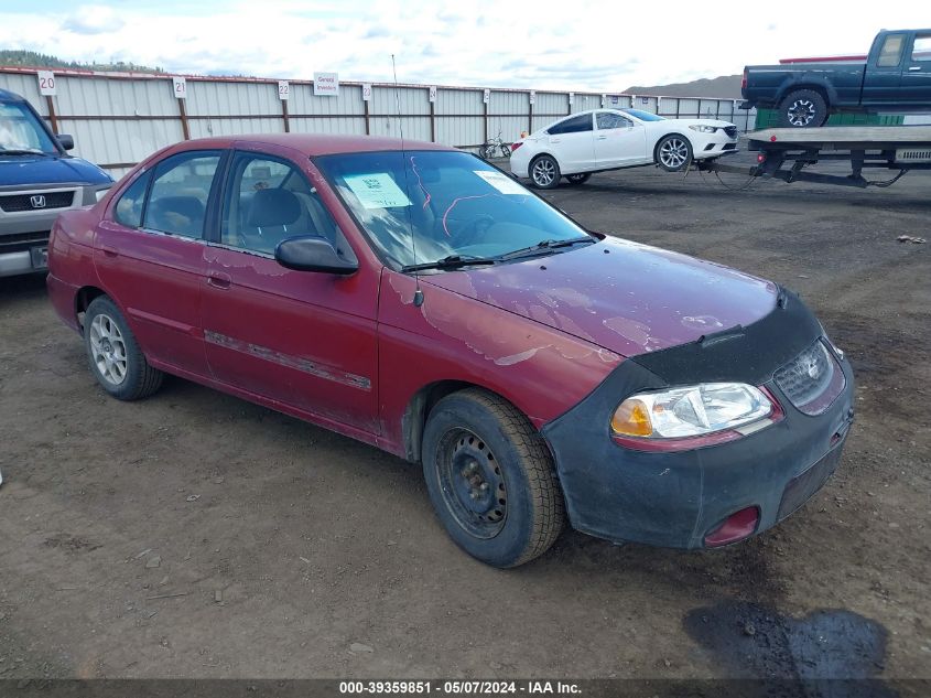 2000 Nissan Sentra Gxe/Xe VIN: 3N1CB51DXYL319753 Lot: 39359851