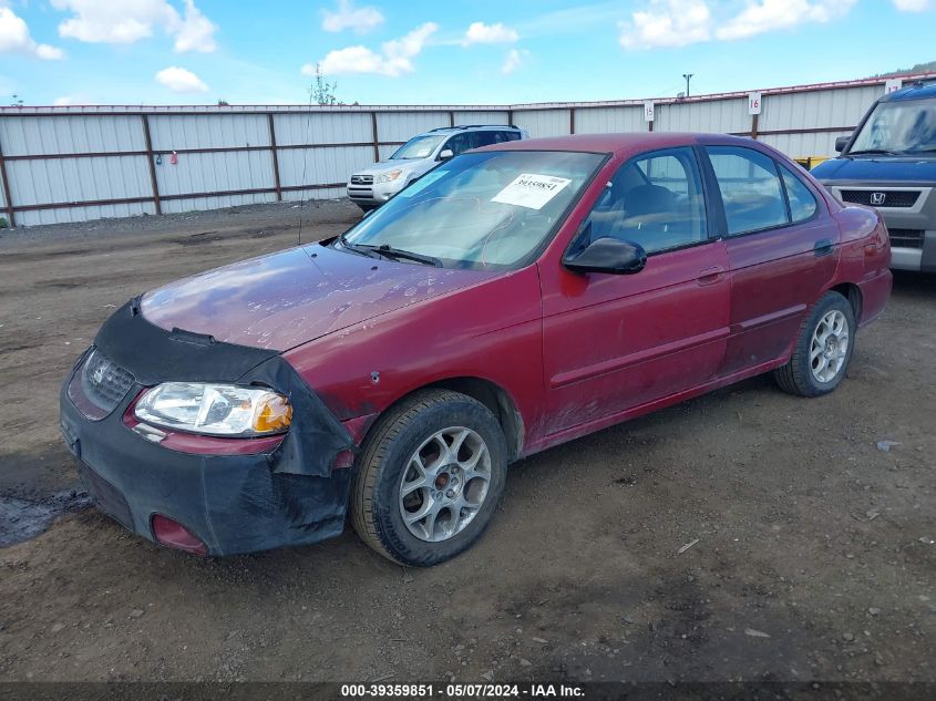 2000 Nissan Sentra Gxe/Xe VIN: 3N1CB51DXYL319753 Lot: 39359851