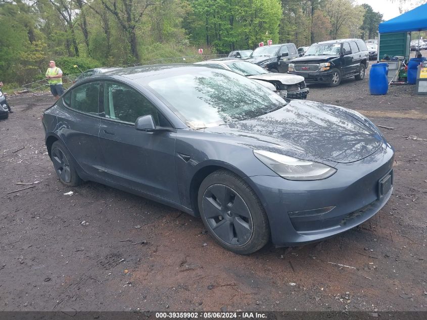 2022 TESLA MODEL 3 REAR-WHEEL DRIVE - 5YJ3E1EA4NF192991