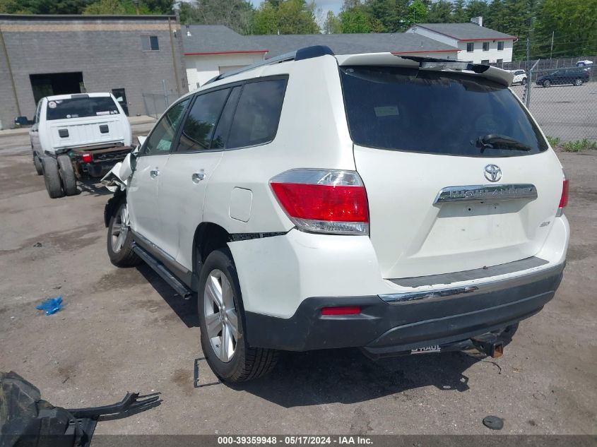 2012 Toyota Highlander Limited V6 VIN: 5TDDK3EHXCS100751 Lot: 39359948