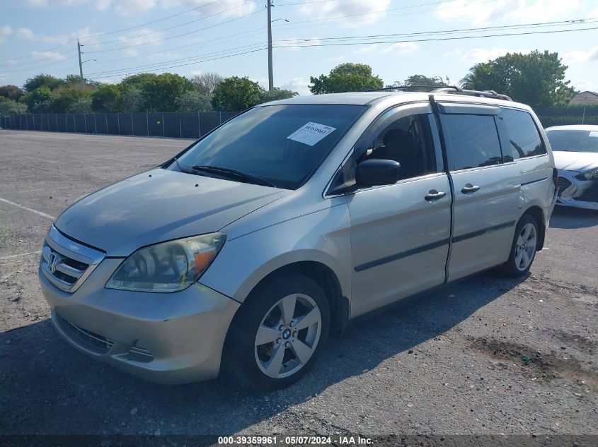 2007 Honda Odyssey Lx VIN: 5FNRL38287B055121 Lot: 39359961