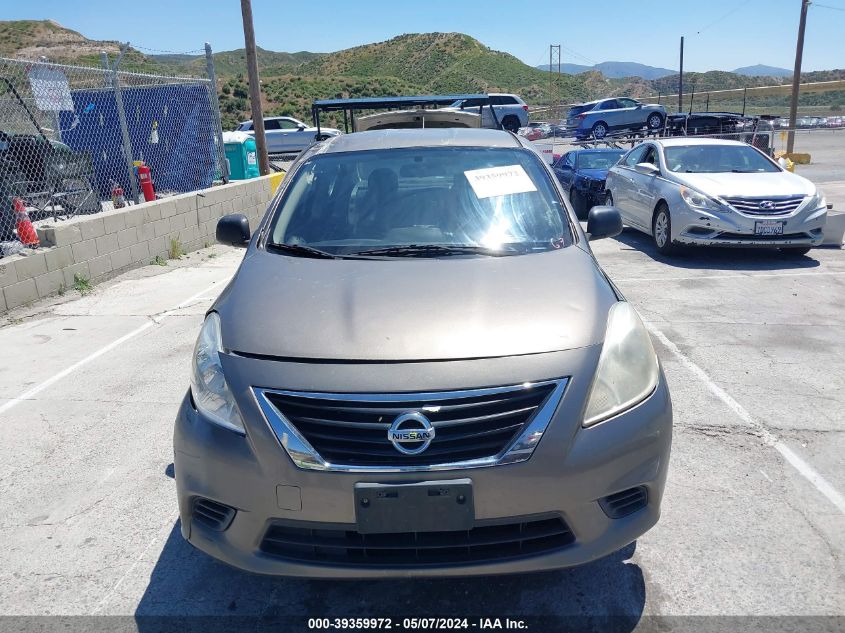 2013 Nissan Versa 1.6 S+ VIN: 3N1CN7AP5DL835803 Lot: 39359972