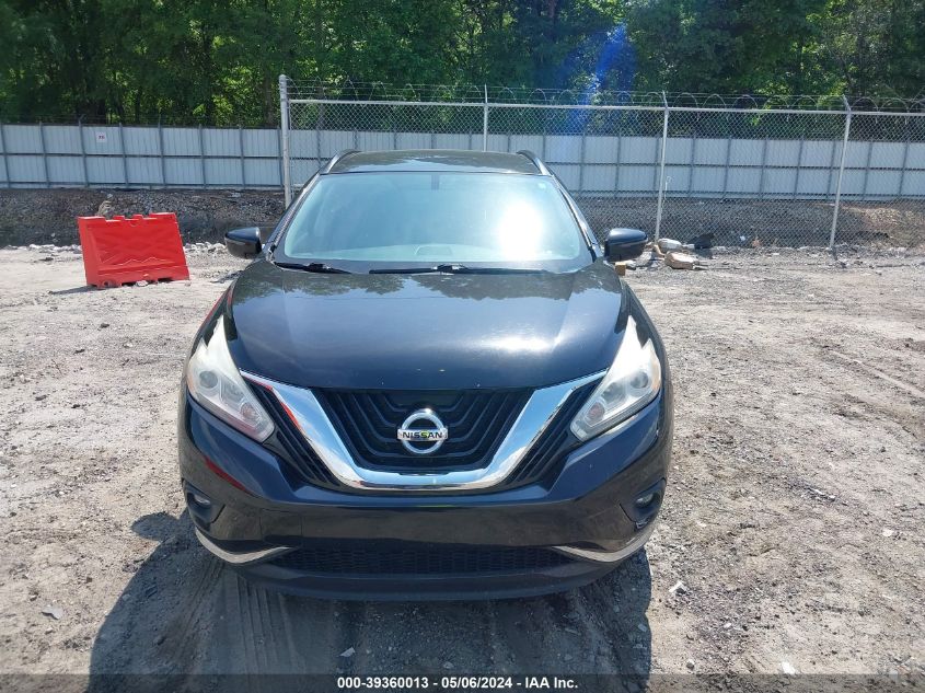 2016 Nissan Murano Sv VIN: 5N1AZ2MG9GN111412 Lot: 39360013