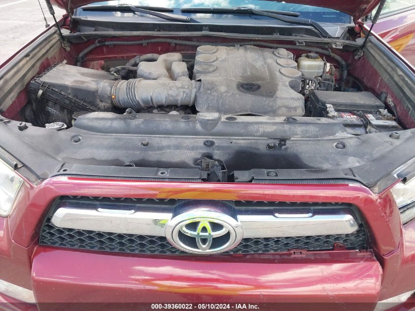 2012 Toyota 4Runner Sr5 VIN: JTEBU5JR4C5104226 Lot: 39360022