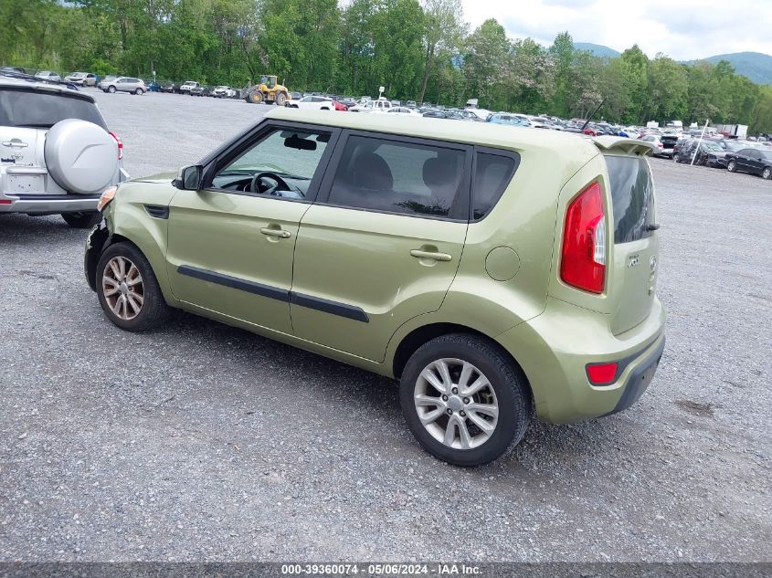 2012 Kia Soul + VIN: KNDJT2A60C7404244 Lot: 39360074