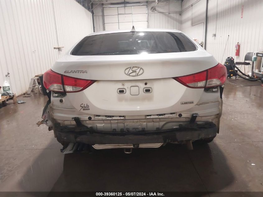 2013 Hyundai Elantra Limited VIN: KMHDH4AE8DU991034 Lot: 39360125