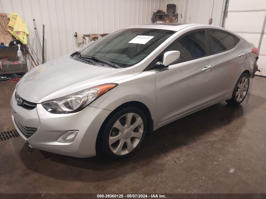 2013 Hyundai Elantra Limited VIN: KMHDH4AE8DU991034 Lot: 39360125