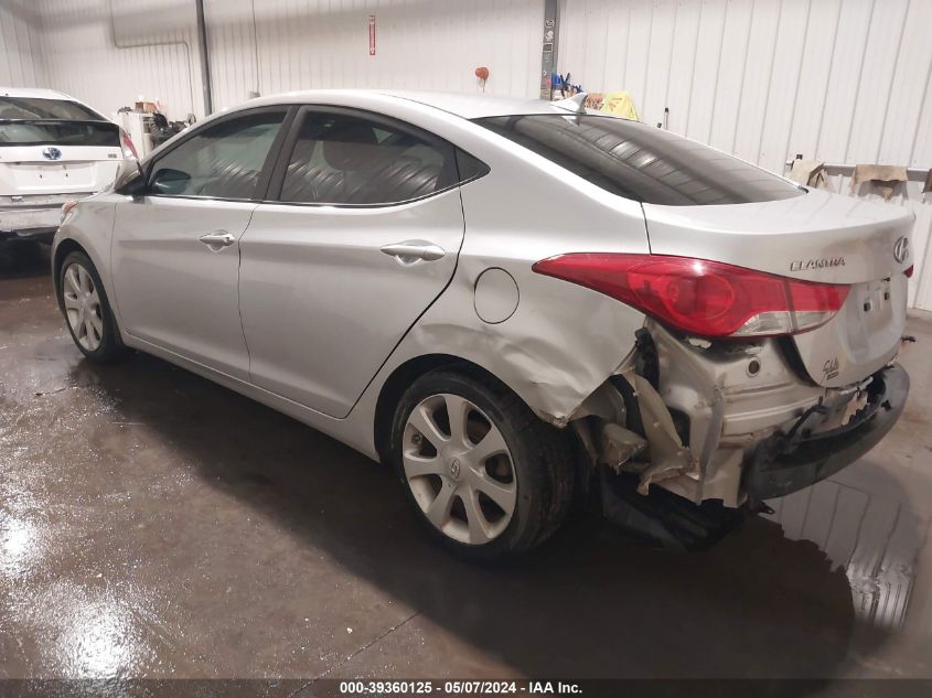 2013 Hyundai Elantra Limited VIN: KMHDH4AE8DU991034 Lot: 39360125