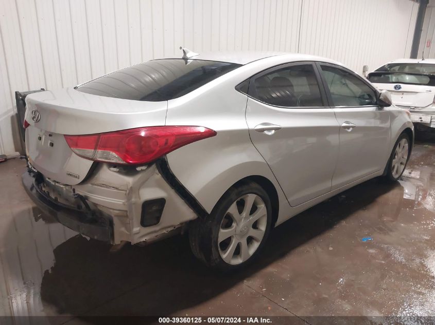 2013 Hyundai Elantra Limited VIN: KMHDH4AE8DU991034 Lot: 39360125