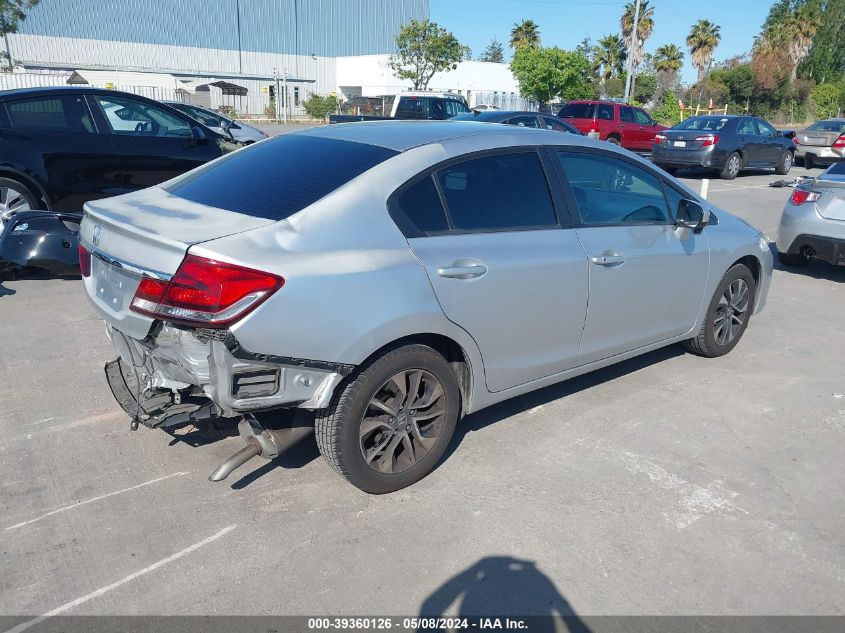 2014 Honda Civic Ex VIN: 19XFB2F84EE217627 Lot: 39360126