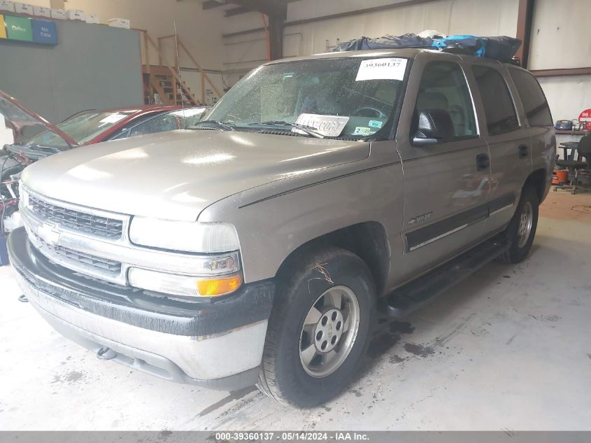 2001 Chevrolet Tahoe Ls VIN: 1GNEK13T01R208492 Lot: 39360137