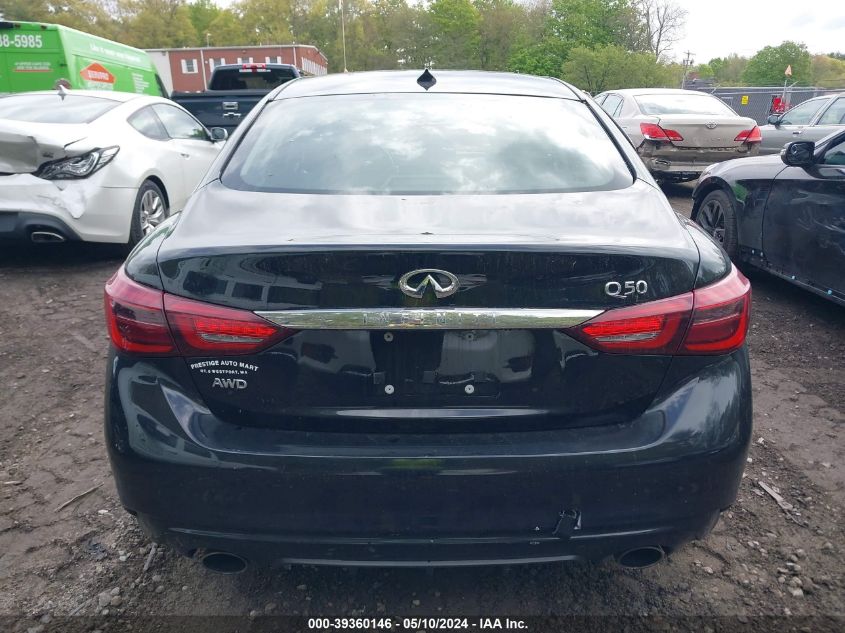 2018 Infiniti Q50 3.0T Luxe VIN: JN1EV7AR4JM441155 Lot: 39360146