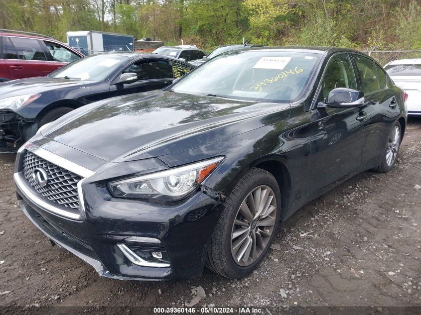 2018 Infiniti Q50 3.0T Luxe VIN: JN1EV7AR4JM441155 Lot: 39360146