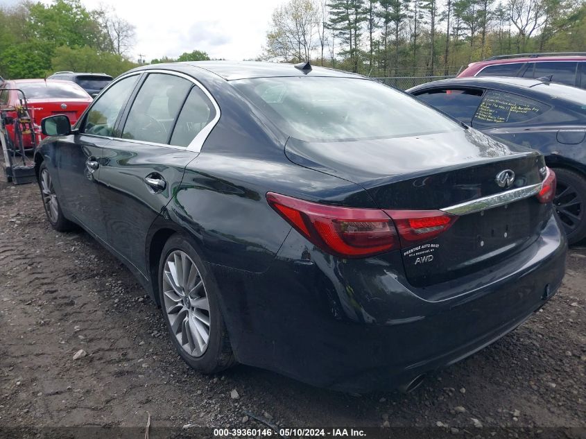 2018 Infiniti Q50 3.0T Luxe VIN: JN1EV7AR4JM441155 Lot: 39360146