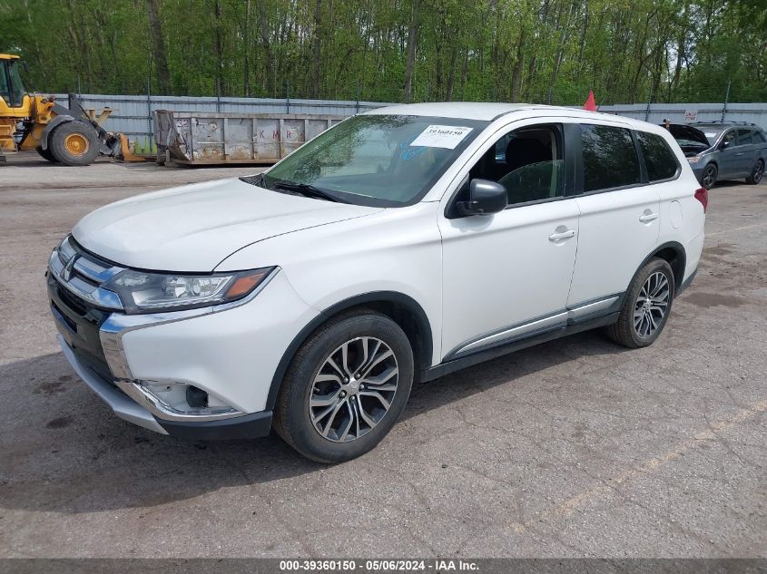 2016 Mitsubishi Outlander Es VIN: JA4AZ3A36GZ037820 Lot: 39360150