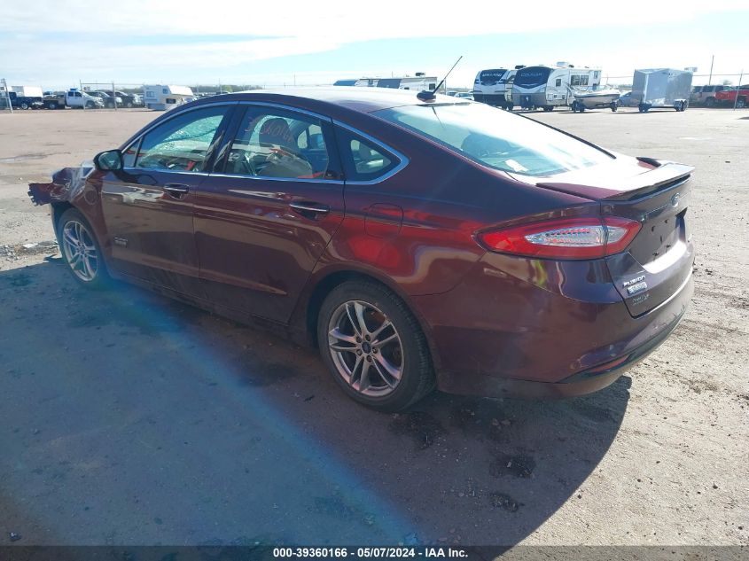 2016 Ford Fusion Energi Titanium VIN: 3FA6P0SU4GR252789 Lot: 39360166