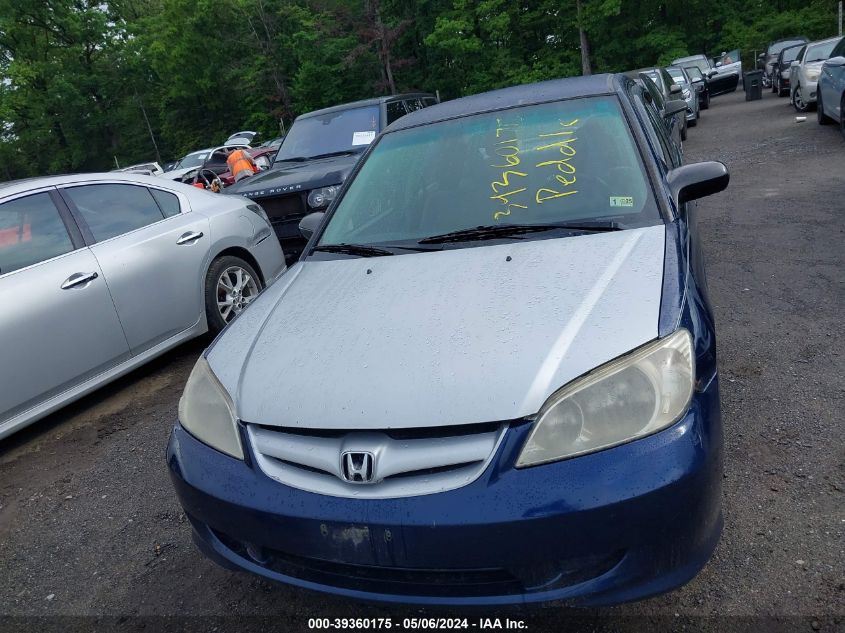 2HGES16504H607611 | 2004 HONDA CIVIC