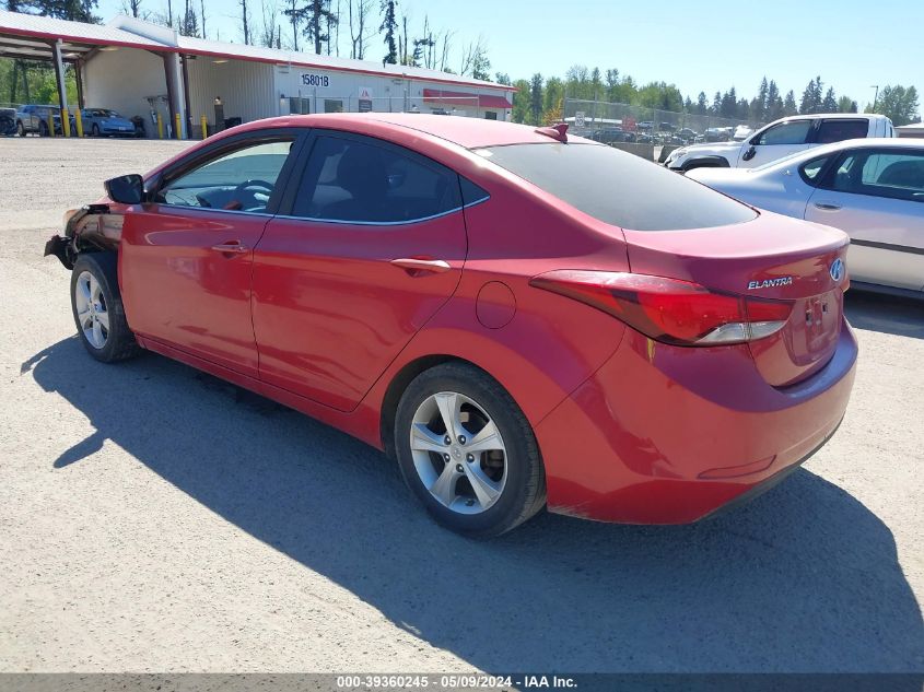 2016 Hyundai Elantra Value Edition VIN: KMHDH4AE1GU557333 Lot: 39360245