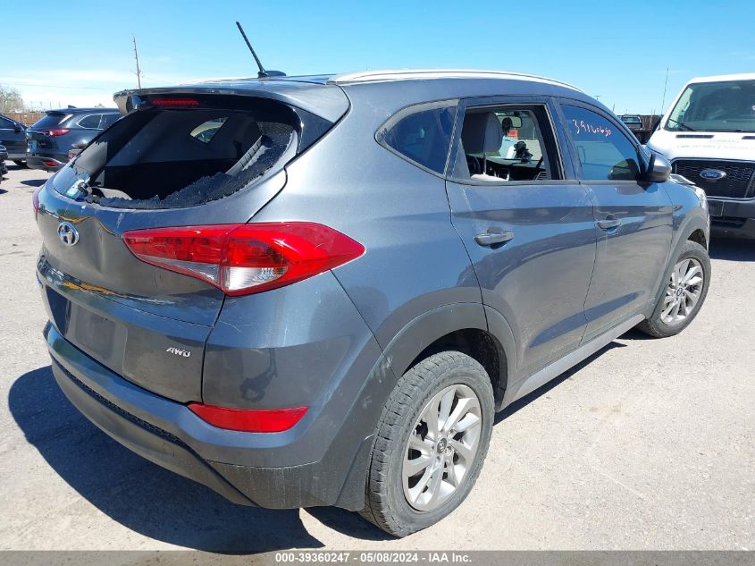 2017 Hyundai Tucson Se VIN: KM8J3CA46HU259610 Lot: 39360247